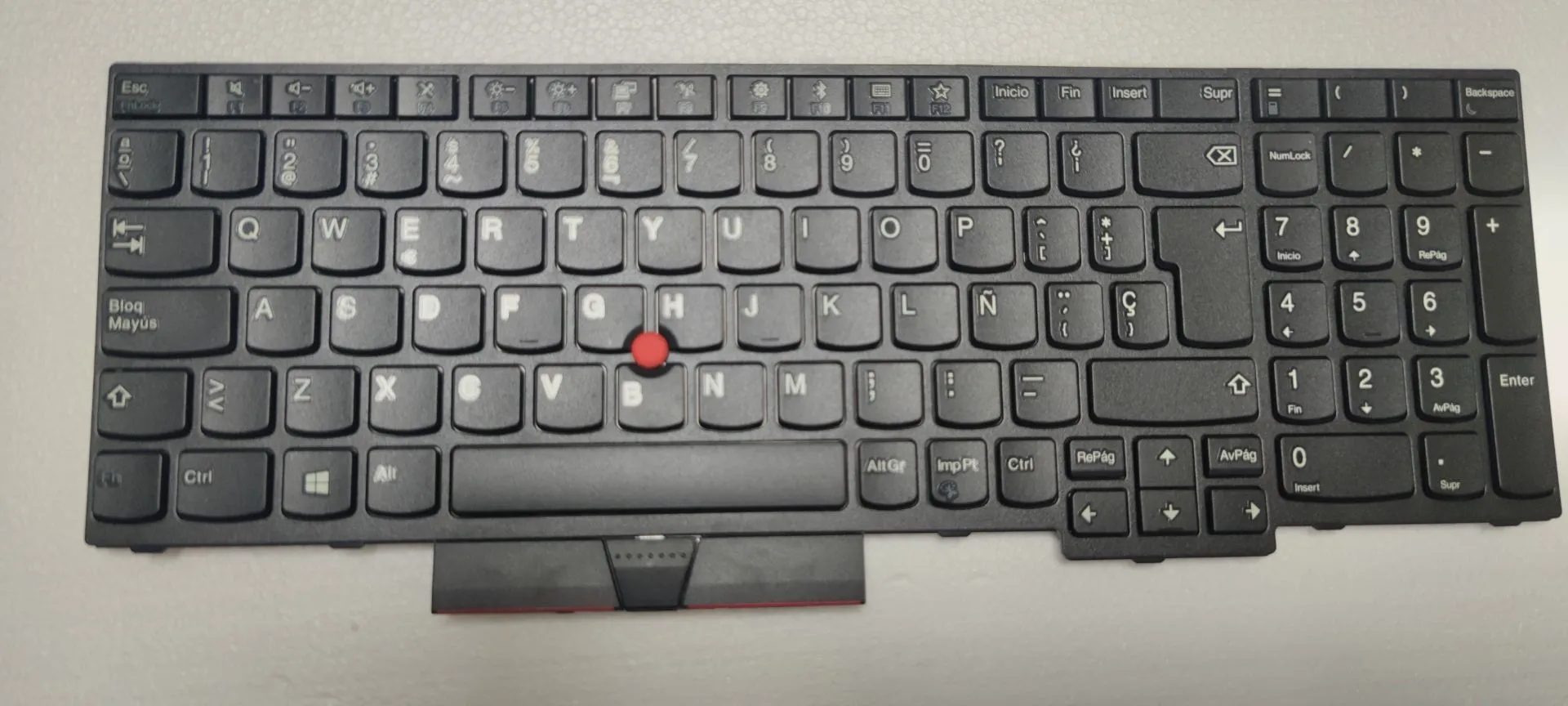 Hiszpańska klawiatura dla Lenovo Thinkpad L580 E580 E585 L590 E590 E595 P52 P72 P53 P53S P73 T590 bez podświetlenia