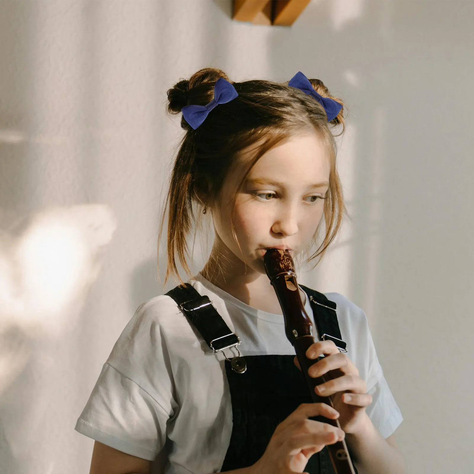 

12Pcs Bow Ponytail Holders for Elastic Hair Bands School Hair Accessories Kit Cute Dressy Bow Headwear for Daily Wear