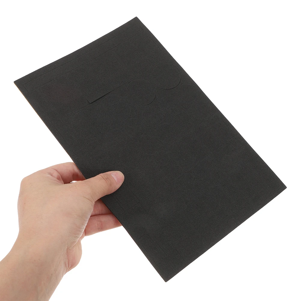 

4pcs Blackout Sticker Led Light Blocking EVA Window Clings Film Screen Display Antiglare Easy Installation Reusable No Residue
