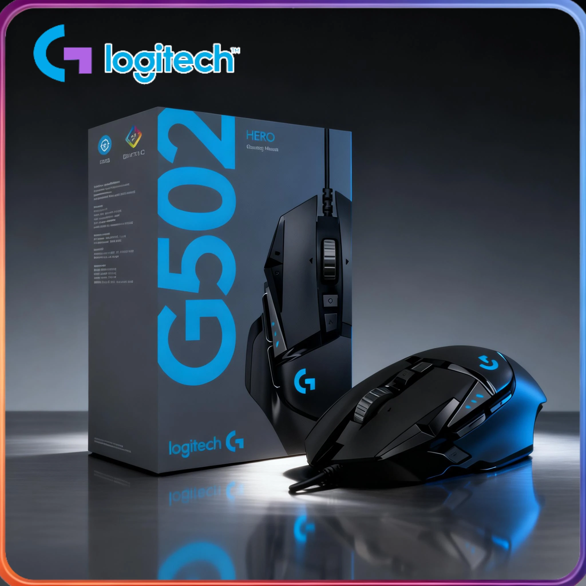G502/G402/G203 mouse, 25600 DPI, mechanical structure, precise positioning for gaming.