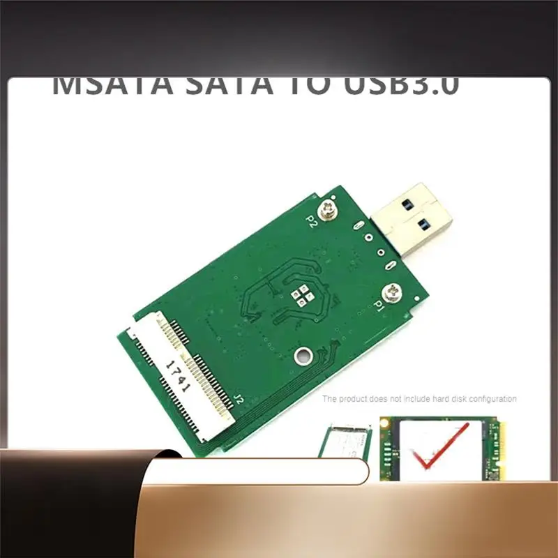 

1 шт. твердотельный портативный жесткий диск Msata, распакованная плата мобильного адаптера, темно-зеленый