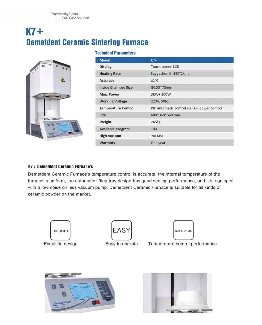 High Temperature Ceramic Dental Porcelain Press Oven Sintering Furnace on Sale