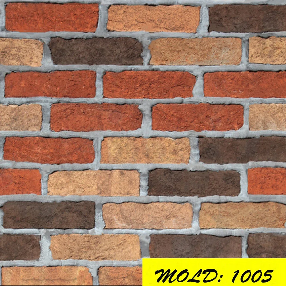 Stone Brick Pattern Wallpaper Self Adhesive Living Room  Restaurant Store Anti Fouling Waterproof Oil Resistant Wallpaper 3D