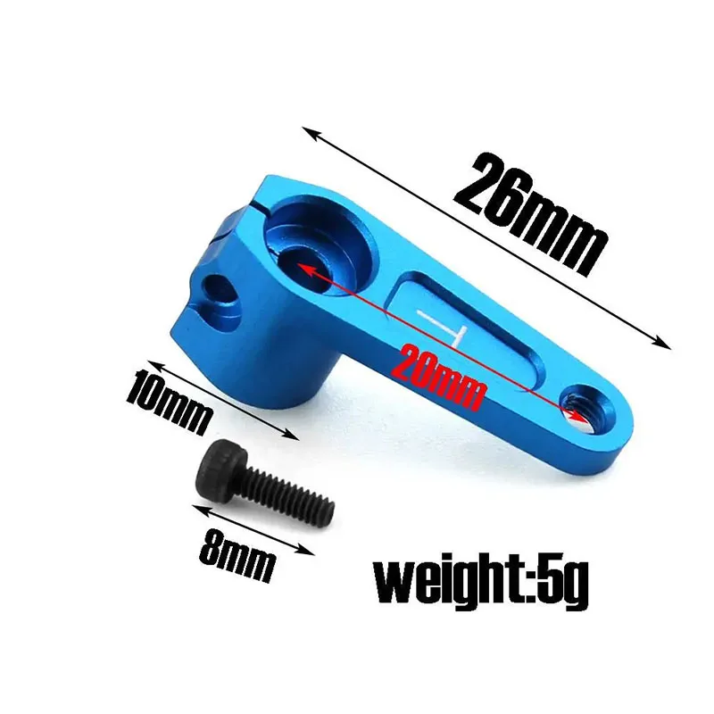 ملحقات سيارة RC 25T أذرع توجيه من سبائك الألومنيوم لـ TAMIYA 42248 TRF TT01 TT02 XV02