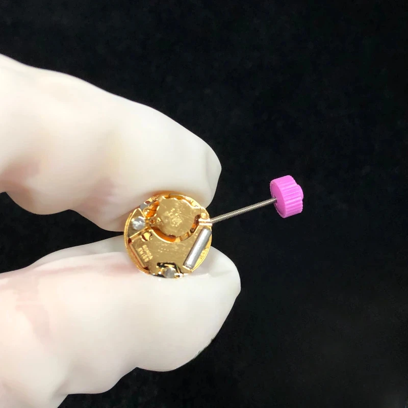 Nowy oryginalny szwajcarski RONDA 1042 ruch złoty i srebrny kwarcowy zegarek z czujnikiem ruchu akcesoria do Mouvement dokładny czas podróży