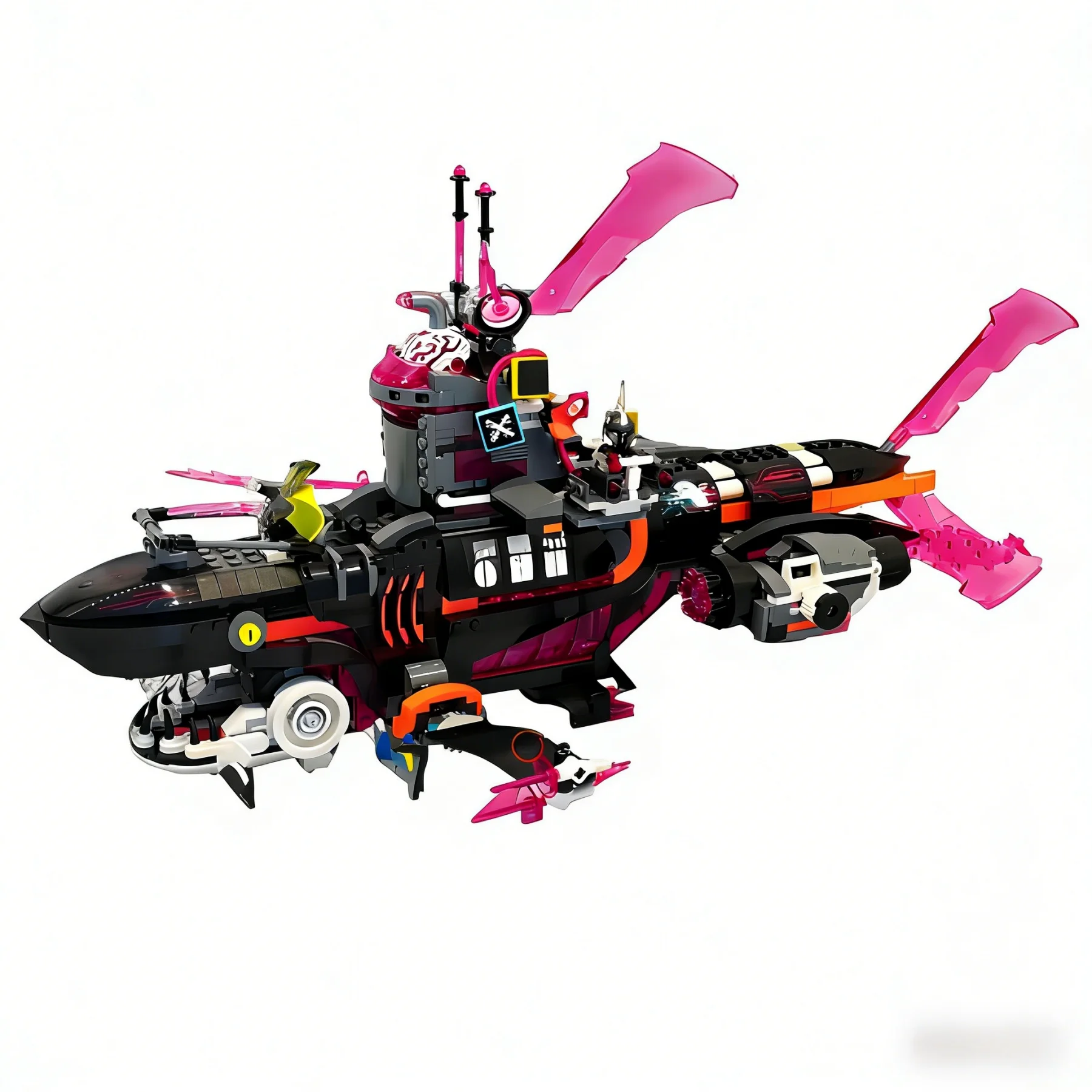 

1413 Nightmare Shark Submarine Building Block Model Toys on Sale in 2026, Suitable for Birthday Gifts to Friends