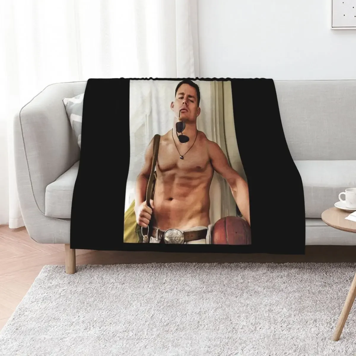 بطانية تشانينغ تاتوم الكلاسيكية بدون قميص، بطانيات قيلولة متعددة الأغراض، وبطانيات مخصصة #1