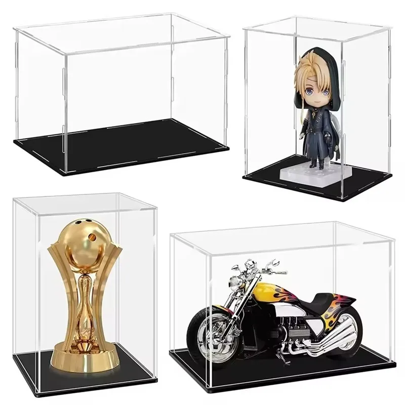 3 Size Acrylic Display Case for Collectibles Assemble Clear Acrylic Box Protection Showcase for Action Figures Organizing Toys