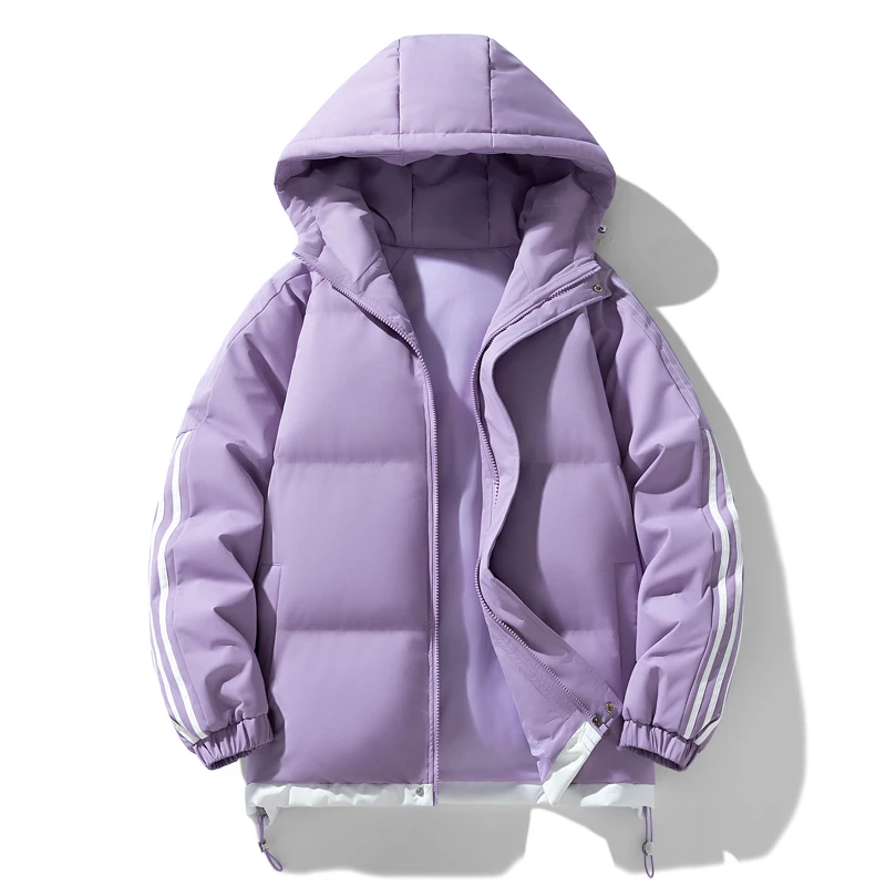 

Women's Outdoor Sports Leisure Comfortable Loose Hooded Windproof and Warm Couple Jacket Winter New Thick Warm Cotton Clothing
