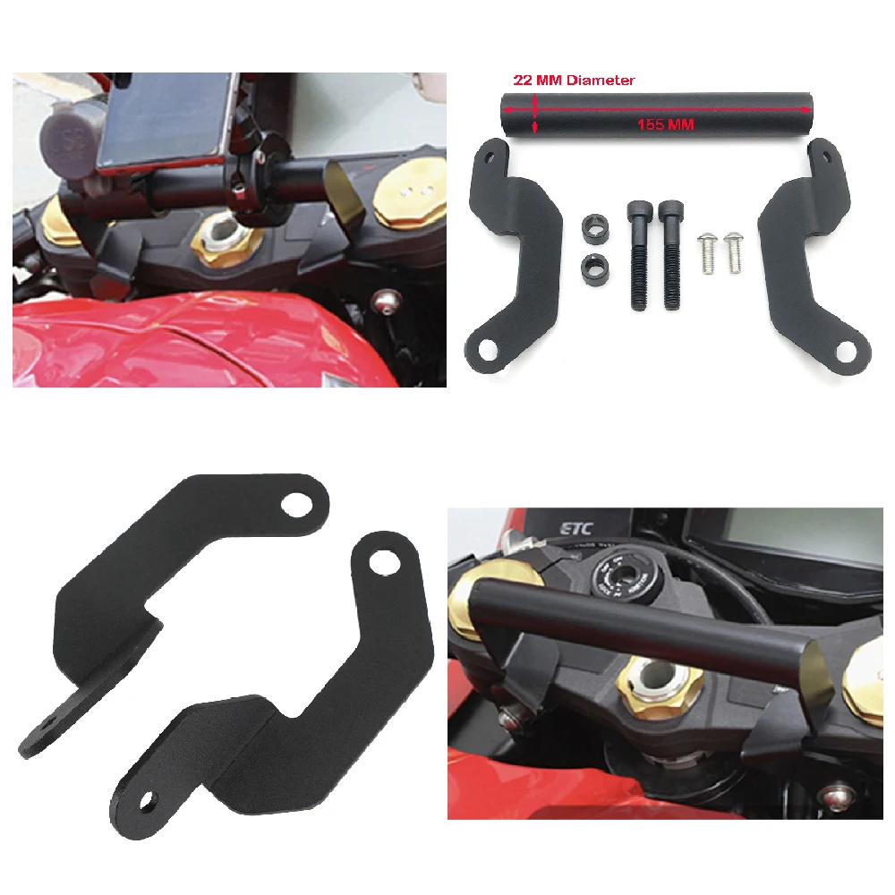 

Fits for Suzuki GSX-R 1000 GSXR 1000R ABS 2020 2021 2022 2023 Motorcycle SMART PHONE Holder GPS Navigation Adapt Plate Bracket