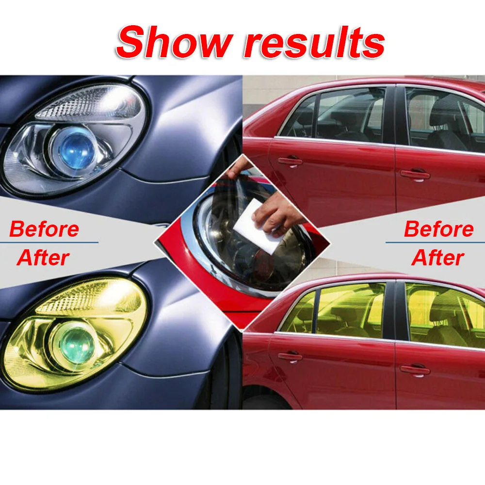 Wrap Headlight tint film Vinyl Yellow 1pc Auto Car Cover Equipment Film Protector Sticker Taillight Accessories