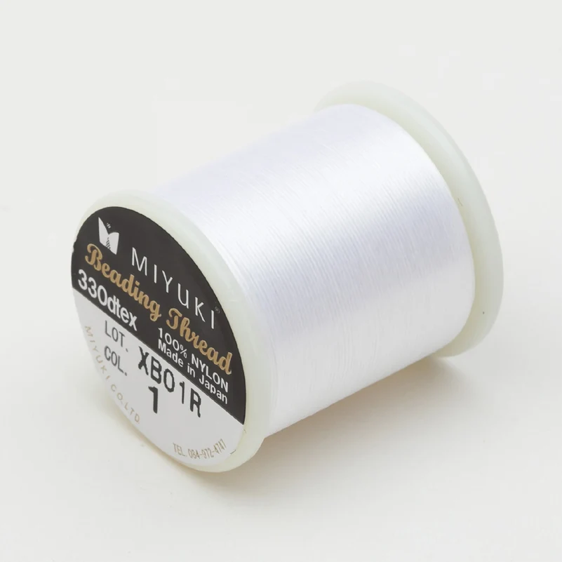 Japanese MIYUKI Beading Thread Bead Knitting Thread Sewing Thread 330dtex 100% Nylon for Bead DIY Hand Sewing and Weaving