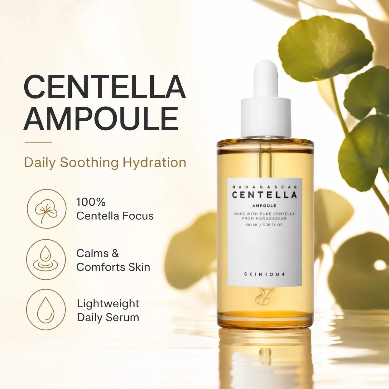 Korean Centella Ampoule Series,Poremizing Fresh,Brightening,Intensive Ampoule Face Pore Care Soothing Serum Skincare Products