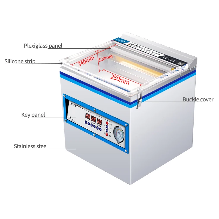 Electric Vacuum Sealer Machine Used Food Caviar Packing Storage Low Price Vacuum Packing Machines Chemical Applications