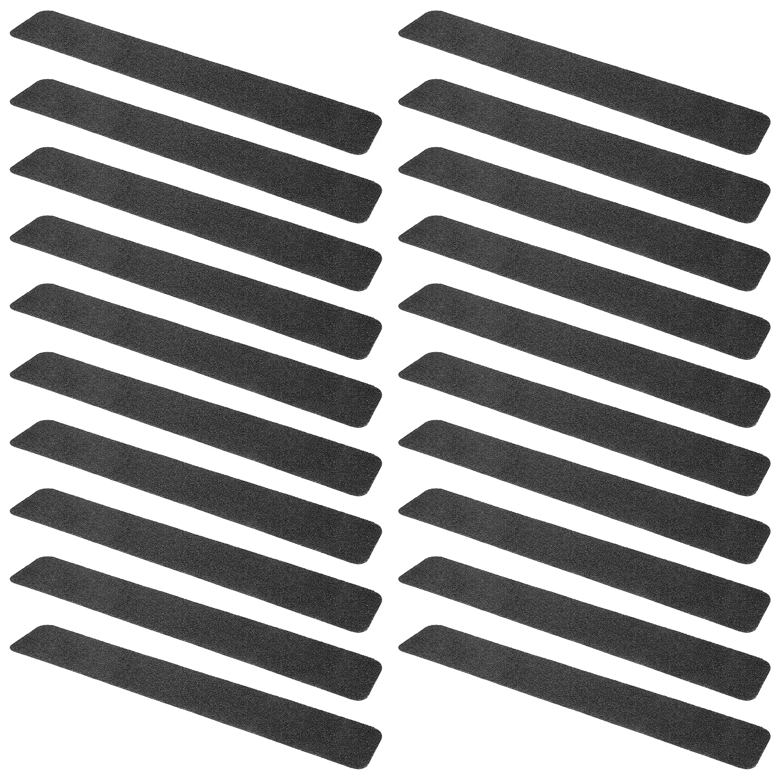 

20pcs Outdoor Anti Skid Tape 30Cmx5Cm Waterproof Self Adhesive Pet Rubber Strip For Stairs Steps Floor Grip Heavy Duty Safety