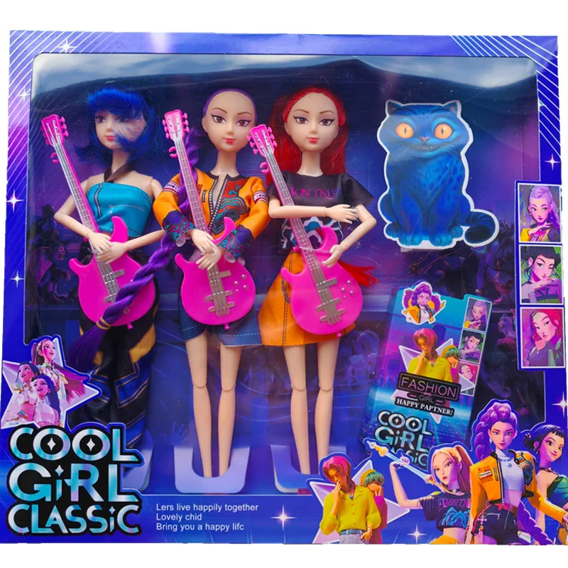 Rumi Mira Zoey Novo conjunto Kpop série portátil notebook e bonecas musicais-pacote com 3 cores de alta belezapresente de papelaria criativa para meninas