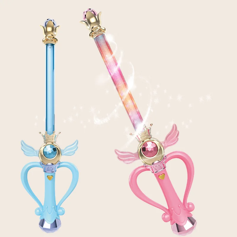 Fairy Magic Wand Toy Girl's Glowing Laser Sword Princ Little Fairy Magic Wand Creative Outdoor Dr-Up Gift