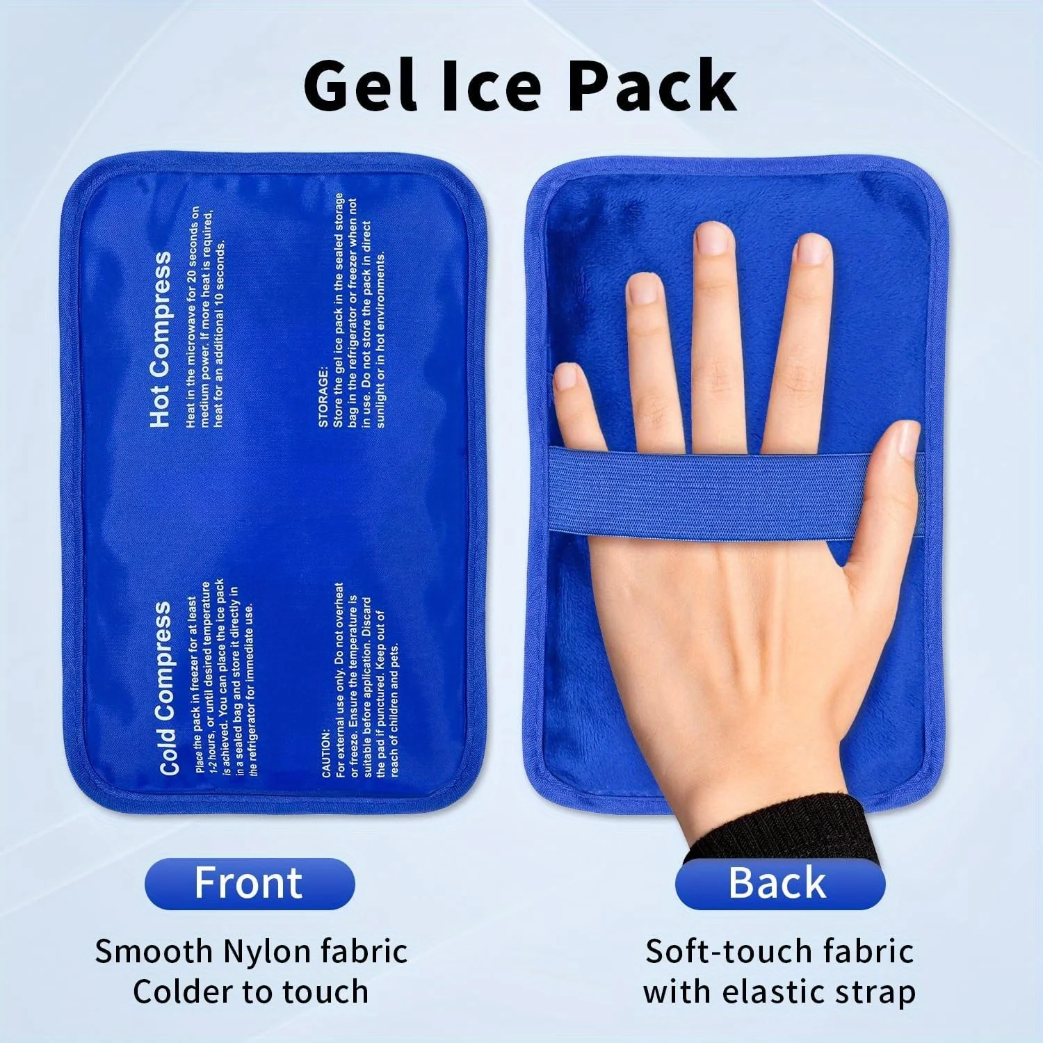 Cold Pack Ice Gel - Yaralanmalar için Jel Buz Paketi, Yeniden