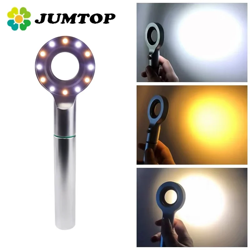 

JUMTOP Dental Colorimetric Light Restoration Teeth Shade Guide Matching Lamp Dentistry Tricolor Lamp