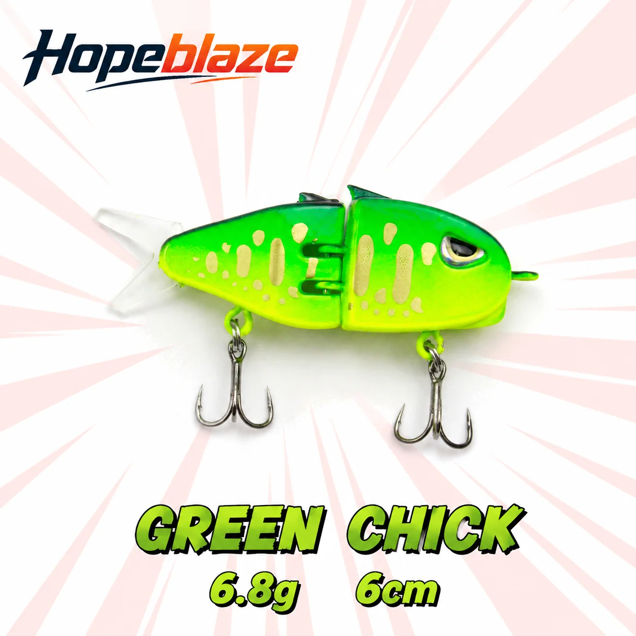 Fishing Lure Popper - Hopeblaze Charging Chick Yeşil Civciv 6cm