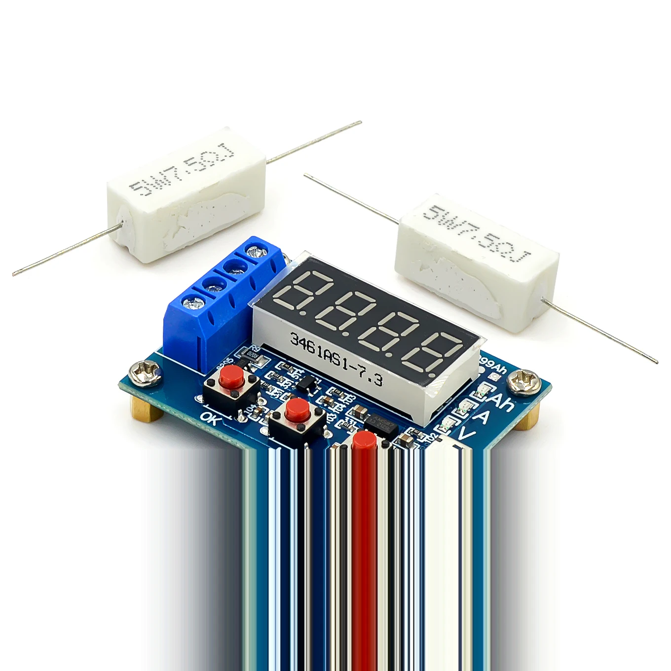 1.2v 12v 18650 zb2l3-יון בודק קיבולת סוללת ליתיום + התנגדות עופרת-חומצה סוללה