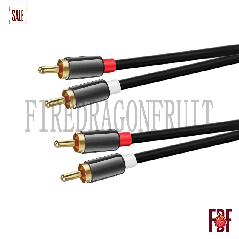 

HighPerformance 2RCA Male to Male Audio Connecting TV Receiver Amplifier to Subwoofer Speaker Enhanced Bass Sound