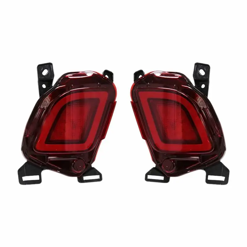 

Powerful For Toyota Highlander 2015-2018 Rear Bumper Reflector Lights LED Fog Lamp Brake Light Turn Signal