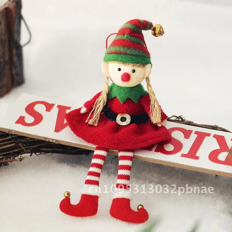 

Christmas decorations cute wind elf doll pendant Christmas tree pendant