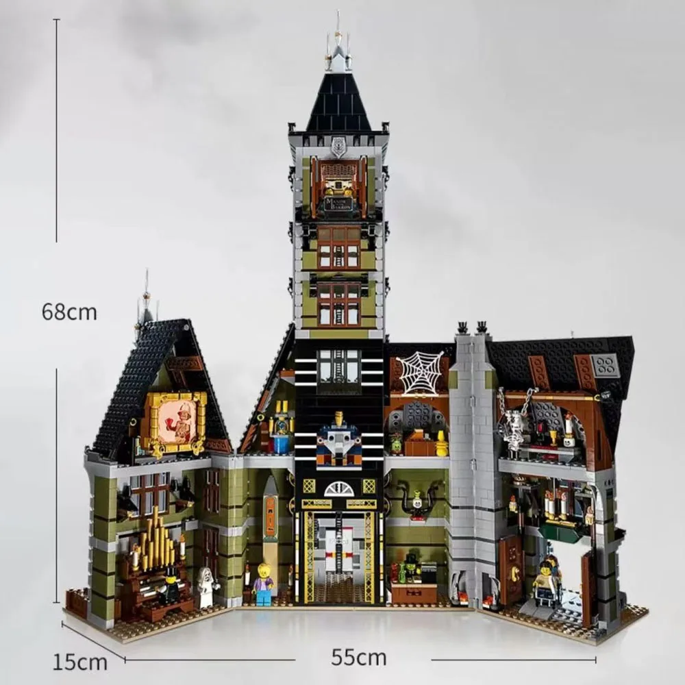 3231Pcs Haunted house Model Building Blocks Create Adorable Street Views Architectural Decoratio Christmas Birthday Gifts 10273