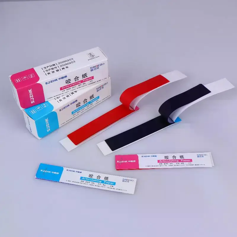 /ACR/12Books/box 30μm Dental Articulating Paper Strips Double-sided Bite Paper Water/oil-based Teeth Care Dentist Material Tools