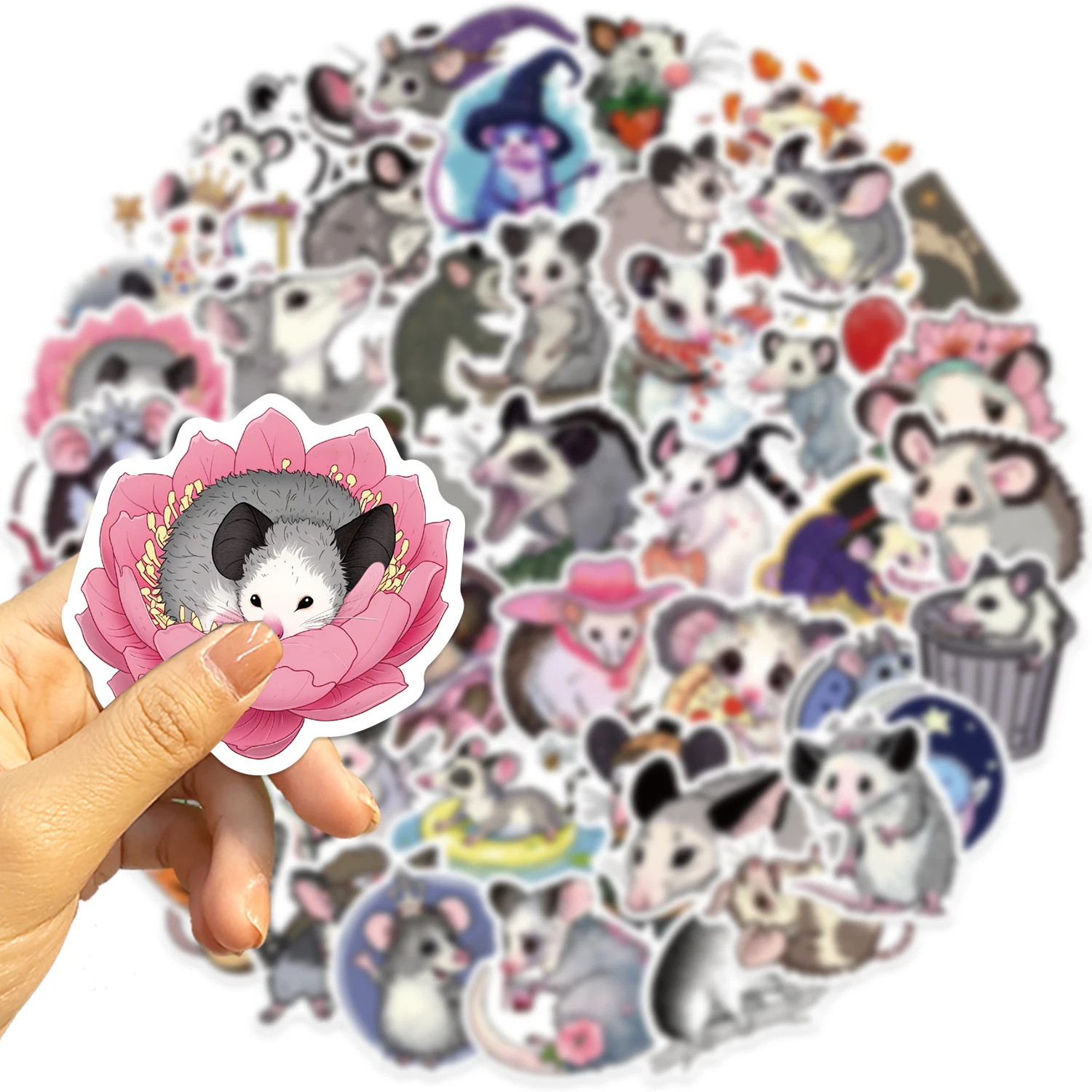 50PCS  Possum Scrapbook Stickers DIY Diary Laptop Luggage Skateboard Graffiti Decal Fun Stylish Classic Toys