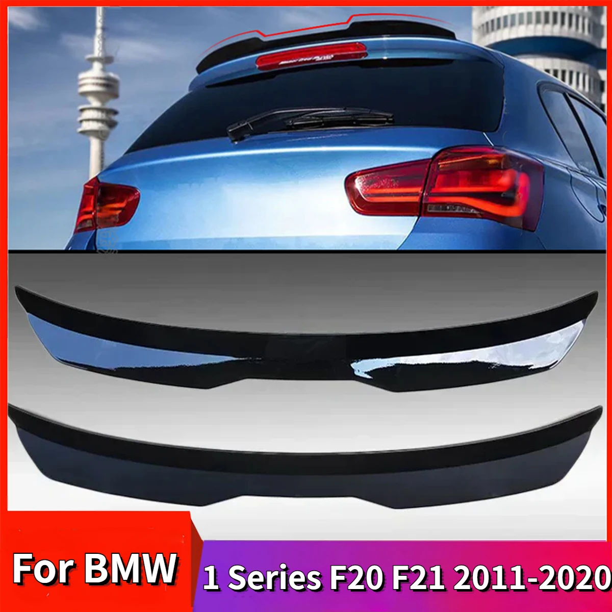 

Car Tail Wing Decoration Strips for BMW 1 Series F20 F21 2011-2020 120i 118im 135i 116i Hatchback Rear Roof Spoiler Accessories