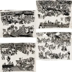 陶器の芸術アンダーグレーズカラーブラックフラワートランスファーペーパープラムブロッサム/バタフライパターンdiyセラミック着色陶器ツール 10ベストセールス陶器の下着-9