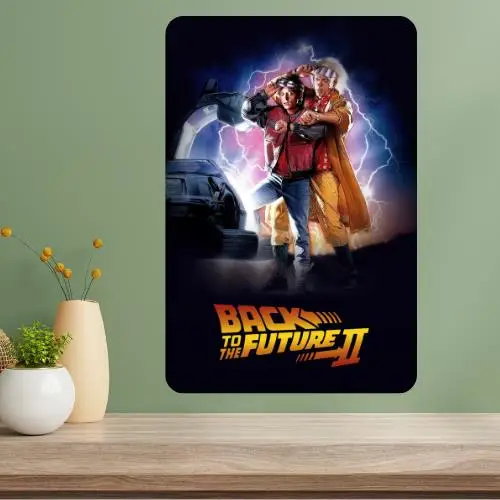 Back to the Future Part II Classic Movie Metal Poster Sign