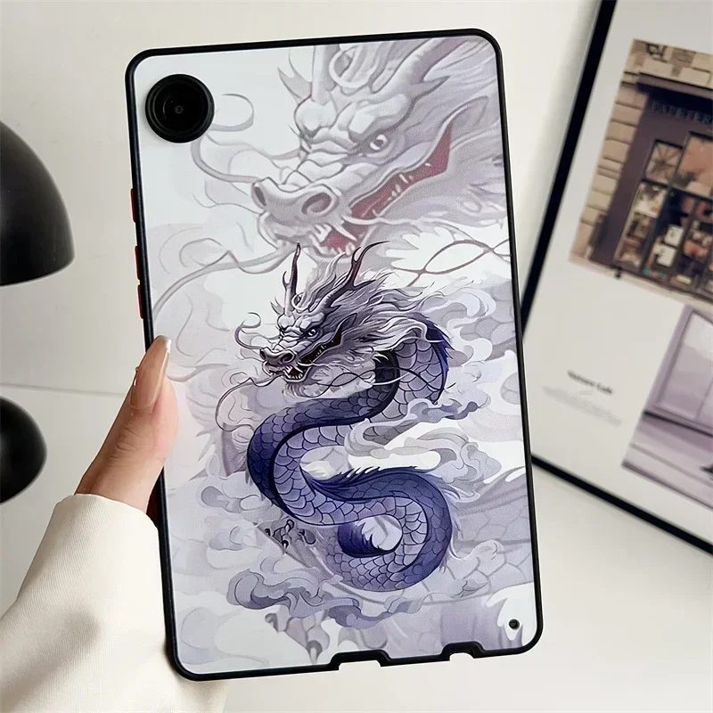 Untuk Samsung Galaxy Tab S9 FE 11 "A9 Plus A8 A7 S7 FE S8 Plus 12.4 Tab S6 Lite P610 P619 Case penutup Tablet Loong Dragon China