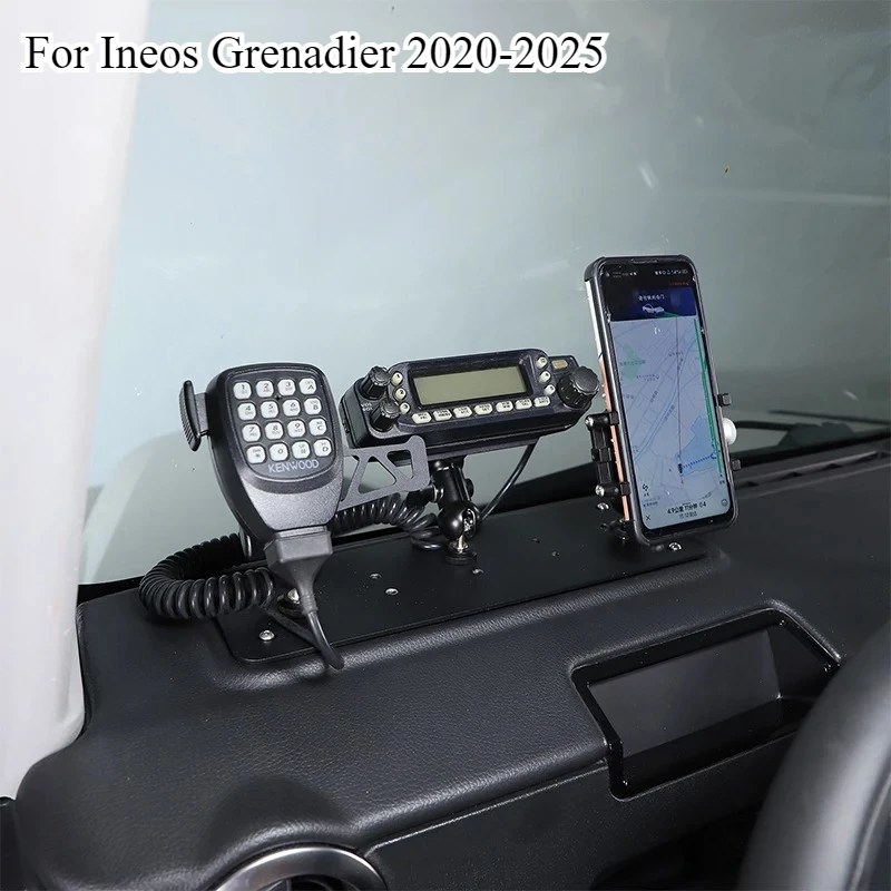 

For Ineos Grenadier 2020-2025 Aluminum Alloy Car Off-Road Multifunction Dashboard Phone Bracket Mount Holder Car Accessories