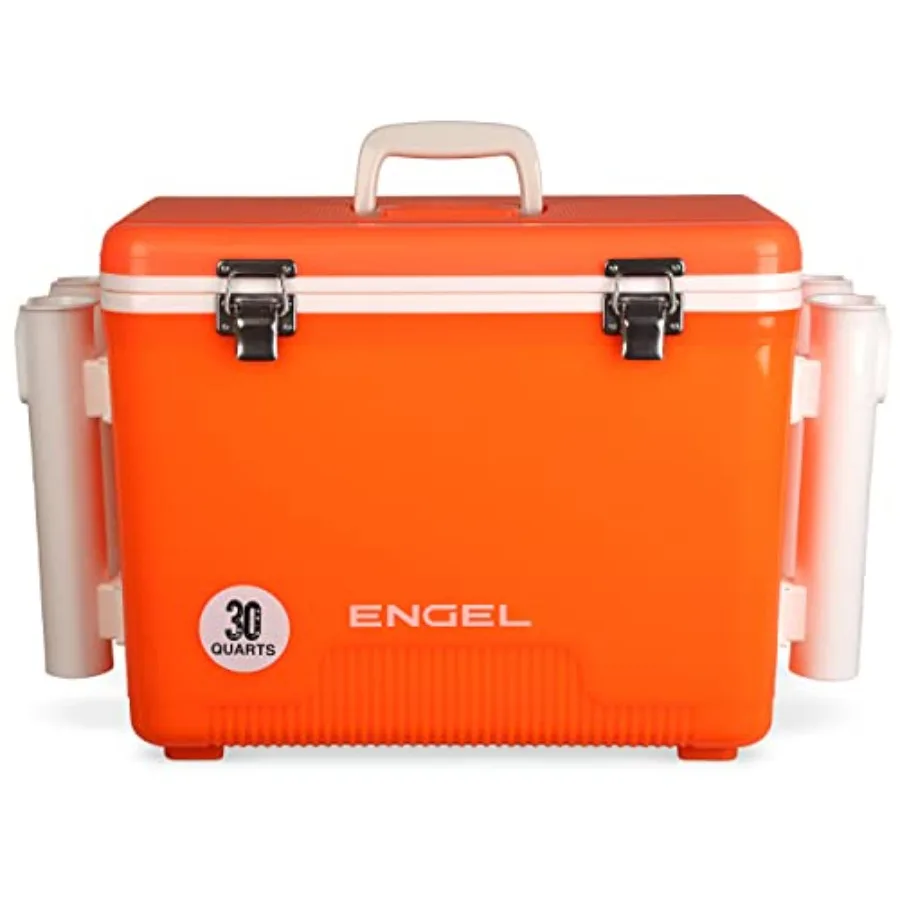 

UC30 Leak-Proof, Air Tight, Fishing Drybox Cooler with Built-in Fishing Rod Holders, Also Makes The Perfect Hard Shell Lunchbox