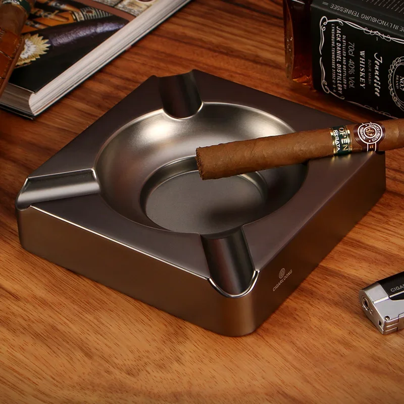 

CIGAR ASHTRAY бытовая металлическая большая пепельница из нержавеющей стали