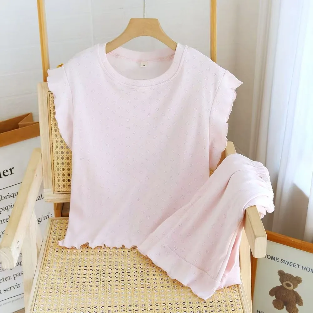 

Thin Pajamas Home Suit for Women Sleepwear Home Wear Summer Shorts Ladies Two-Piece Set 100% Cotton Women's Loungewear Pijama