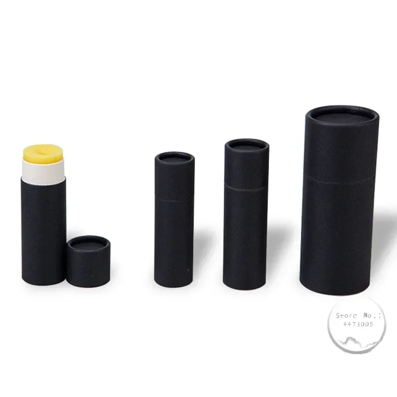 12g/0.4oz Lip balm Kraft Paper Tube Empty Lipstick Tube Degradable Cosmetic Containers Solid Deodorant Paste Tube