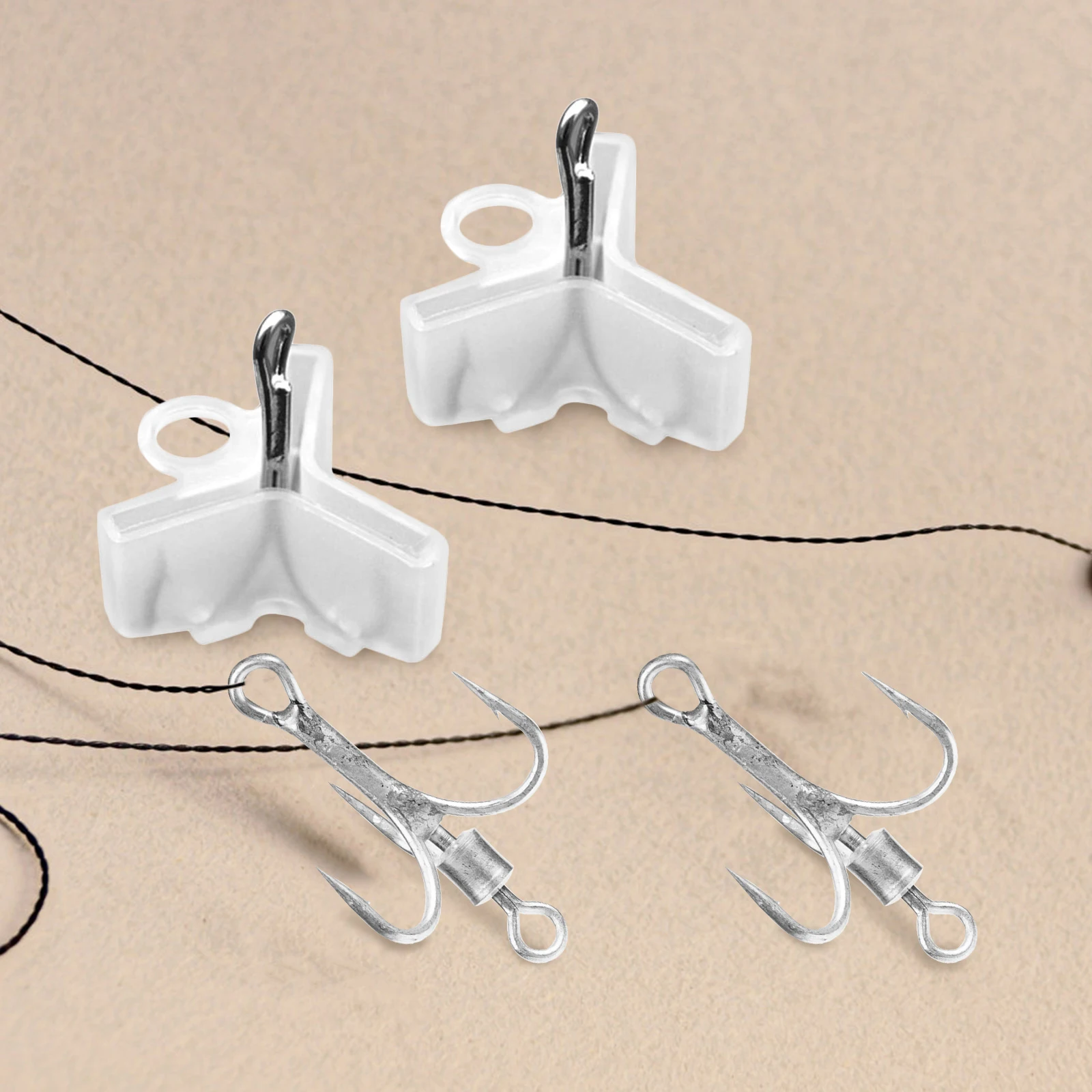 80 قطعة من واقي خطاف الصيد المتين، غطاء حماية سميك مضاد للخدش لخطافات ثلاثية #4