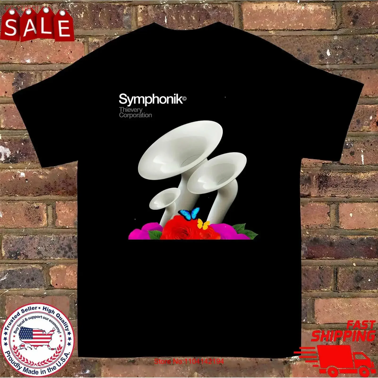 Camiseta Thievery Corporation Band Album Symphonik, talla completa S 5XL, estilo vintage, lavada, con gráfico, transpirable y suave