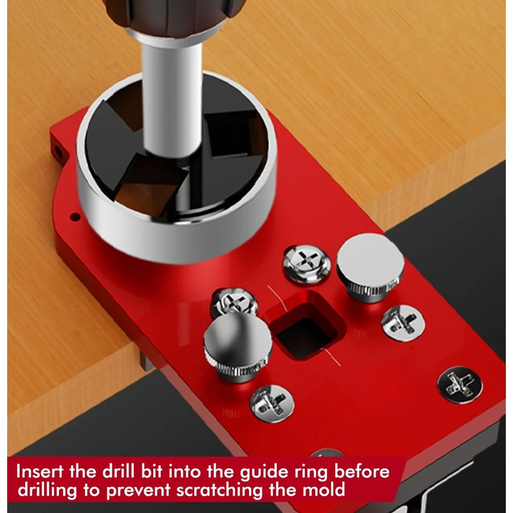 35mm Hinge Hole Opener Hole Drilling Guide Locator With Fixture Woodworking Hole Opener Tools Door Cabinets Puncher Tools