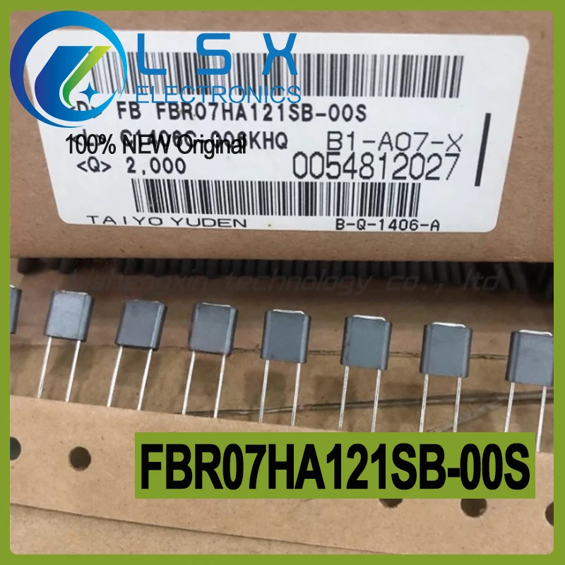 20 قطعة FB FBR07HA121SB-00S TAIYO YUDEN ثقب مزدوج الرصاص نوع حبة مسطحة مغو حبة حبة مسطحة