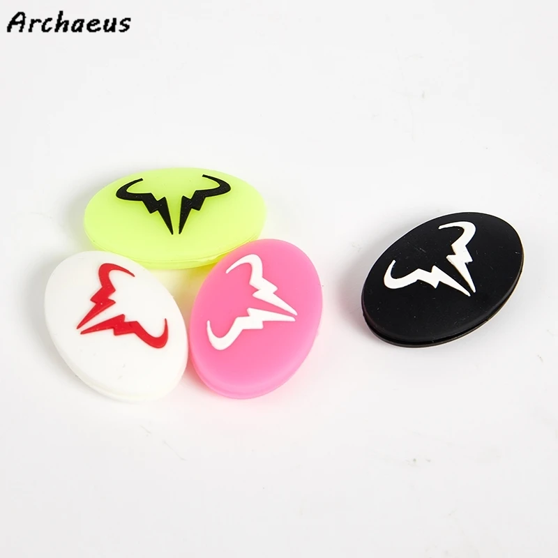 1pc Tennis Racket Shock Absorber Vibration Dampeners Durable Anti-vibration Silicone Cartoon Animal Bull Head Raqueta