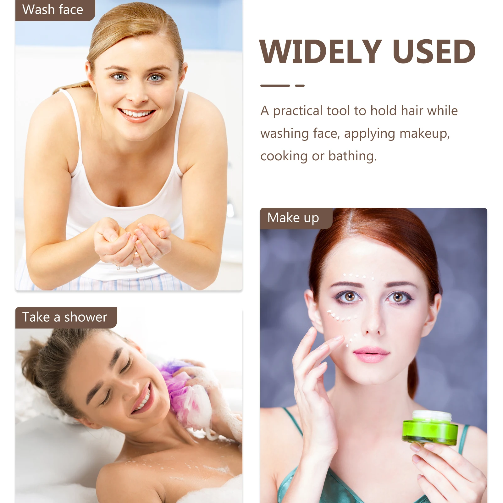 مجموعة مشابك شعر مكونة من 3 قطع، مشابك نسائية لأداة تصفيف الموز وحامل صغير للفتيات #6