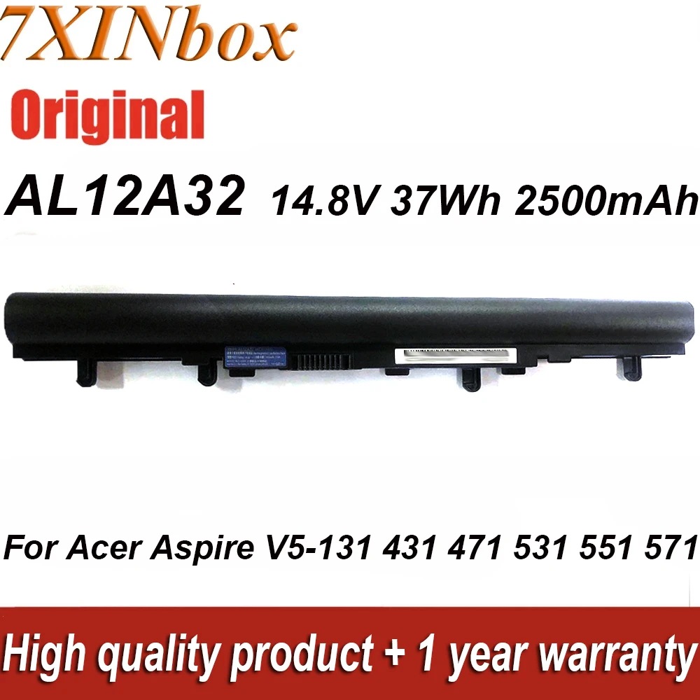 7XINbox AL12A32 14.8V 37Wh AL12A72 Laptop Battery For Acer Aspire V5-131 431 471 531 531G 551 551G 571 571G 571P 571PG Series