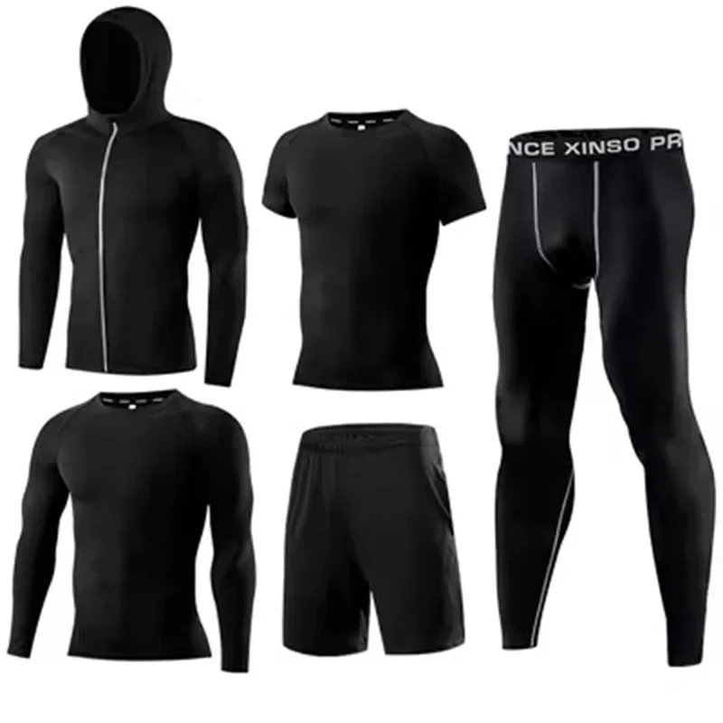 men's-5-pcs-compression-tracksuit-quick-dry-mma-boxing-training-outfit-long-sleeve-tight-top-pants-for-gym-jogging-workout