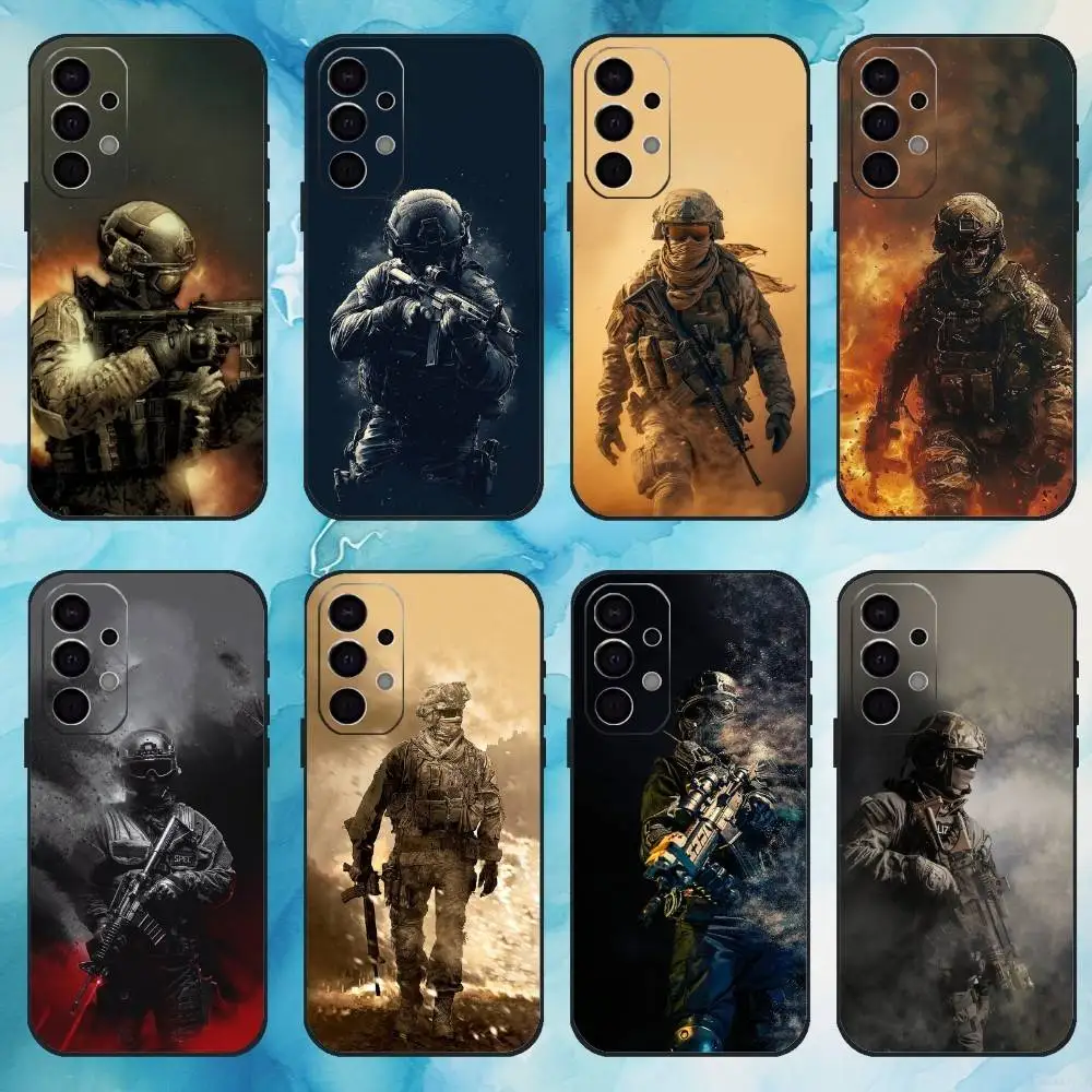 

Hardcore assault team Phone Case For Samsung S25,24,23,22,30,21,10,9,Ultra,Plus,Lite,FE,4,5 G Soft Black Case