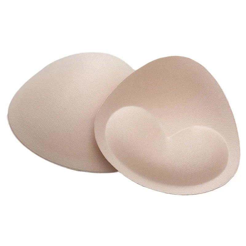 Almohadillas de esponja gruesa para Realce de pecho, relleno de sujetador extraíble, copas para traje de baño, Bikini, relleno íntimo